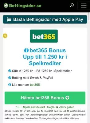 bettingsidor med apple pay